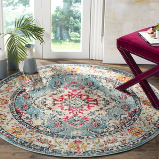 Safavieh Monaco MNC243J Light Blue/Fuchsia Area Rug 