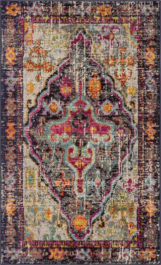 Safavieh Monaco MNC247R Grey/Fuchsia Area Rug 