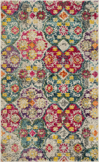 Safavieh Monaco MNC248R Grey/Fuchsia Area Rug 