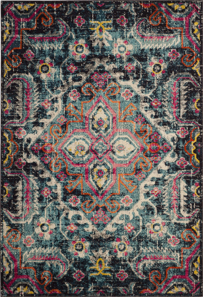 Safavieh Monaco MNC252J Blue/Fuchsia Area Rug – Incredible Rugs and Decor