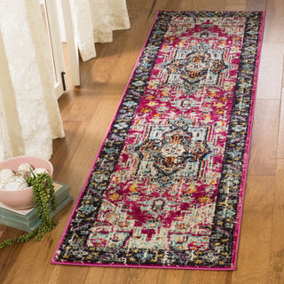 Safavieh Monaco MNC253J Fuchsia/Grey Area Rug  Feature