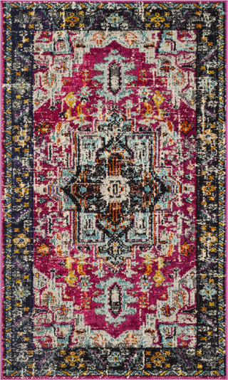 Safavieh Monaco MNC253J Fuchsia/Grey Area Rug 