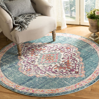 Safavieh Monaco MNC254J Blue/Multi Area Rug Room Scene Feature