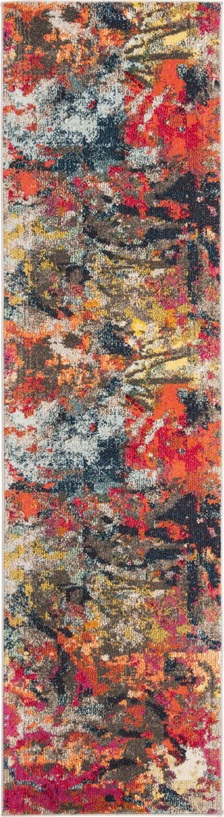 Safavieh Monaco MNC258M Blue/Orange Area Rug Runner Image