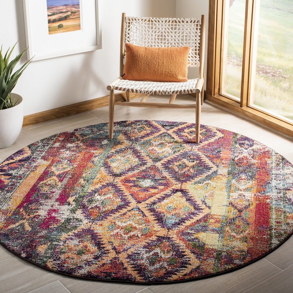 Safavieh Monaco MNC264V Purple/Orange Area Rug – Incredible Rugs and Decor