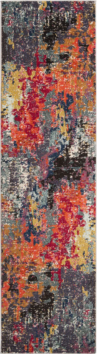 Safavieh Monaco MNC266M Blue/Orange Area Rug Runner Image