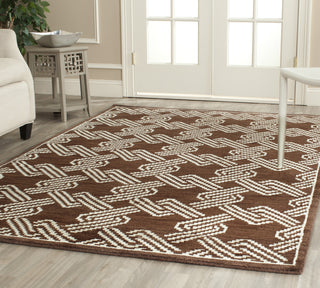 Safavieh Mosaic MOS156 Brown/Creme Area Rug Room Scene