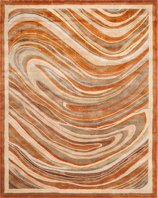 Safavieh Martha Stewart Marble Swirl Oct Leaf Red Area Rug Main