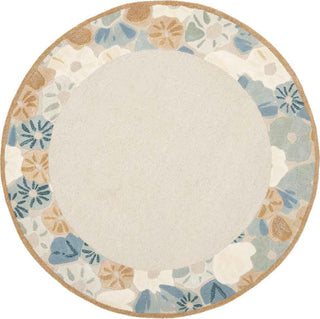 Safavieh Martha Stewart Poppy Border Cornucopia Bge Area Rug Round