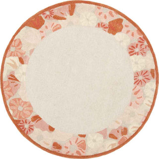 Safavieh Martha Stewart Poppy Border Cayenne Red Area Rug Round