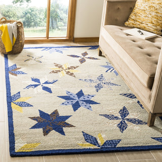 Safavieh Martha Stewart Lemoyne Star Azurite Blue Area Rug Room Scene Feature