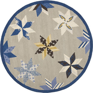 Safavieh Martha Stewart Lemoyne Star Azurite Blue Area Rug Round