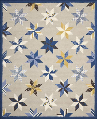 Safavieh Martha Stewart Lemoyne Star Azurite Blue Area Rug Main