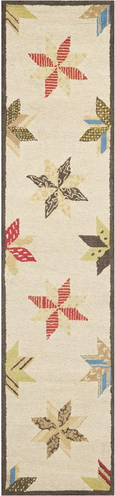 Safavieh Martha Stewart Lemoyne Star Bone Foler Wht Area Rug 