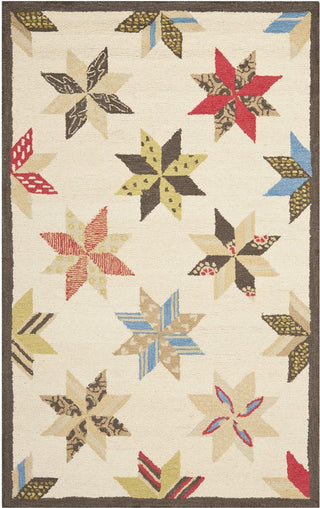 Safavieh Martha Stewart Lemoyne Star Bone Foler Wht Area Rug Main