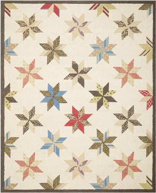 Safavieh Martha Stewart Lemoyne Star Bone Foler Wht Area Rug Main