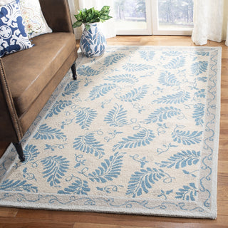 Safavieh Martha Stewart Fern Frolic Plumage Blue Area Rug Room Scene Feature