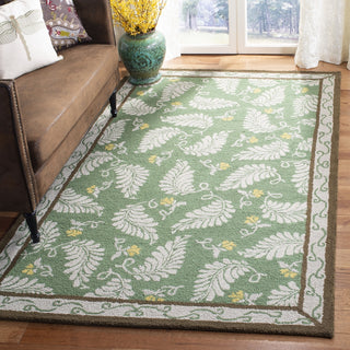 Safavieh Martha Stewart Fern Frolic China Green Mar Area Rug Room Scene Feature