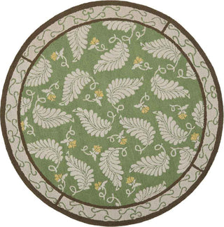 Safavieh Martha Stewart Fern Frolic China Green Mar Area Rug Round