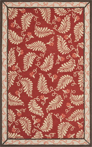 Safavieh Martha Stewart Fern Frolic Saffron Red Area Rug Main