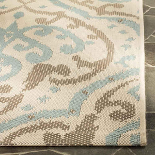 Safavieh Martha Stewart MSR4114 Beige/Aqua Area Rug Detail Image