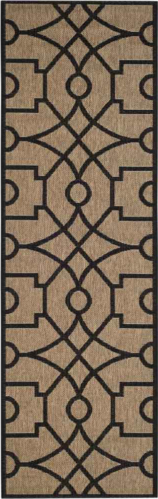 Safavieh Martha Stewart MSR4121H Dark Beig/Black Area Rug Runner Image