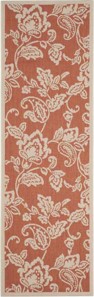 Safavieh Martha Stewart MSR4182 Terracotta/Beige Area Rug Runner Image