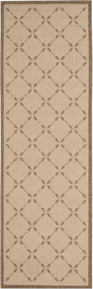 Safavieh Martha Stewart MSR4252 Creme/Brown Area Rug Runner Image