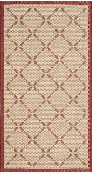 Safavieh Martha Stewart MSR4252 Creme/Red Area Rug main image