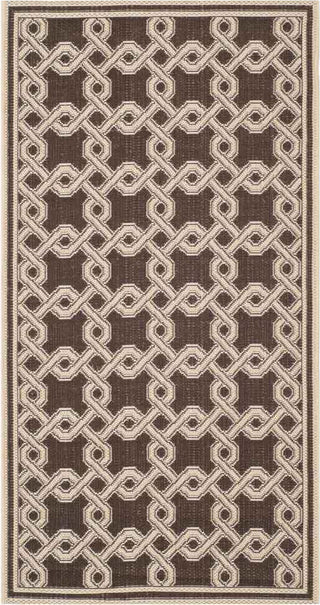 Safavieh Martha Stewart MSR4253 Chocolate/Cream Area Rug 3' Image