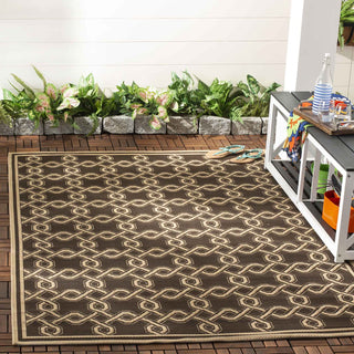 Safavieh Martha Stewart MSR4253 Chocolate/Cream Area Rug Lifestyle Image