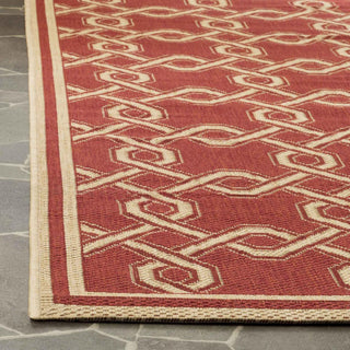 Safavieh Martha Stewart MSR4253 Red/Creme Area Rug Detail Image