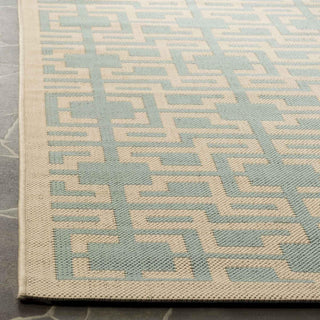 Safavieh Martha Stewart MSR4281 Beige/Aqua Area Rug Detail Image