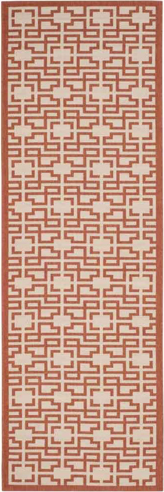 Safavieh Martha Stewart MSR4281 Beige/Terracotta Area Rug Runner Image