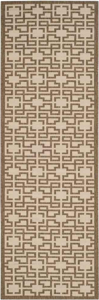 Safavieh Martha Stewart MSR4281 Beige/Brown Area Rug Runner Image