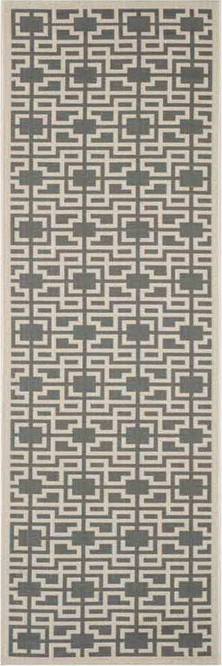 Safavieh Martha Stewart MSR4281 Anthracite/Beige Area Rug Runner Image