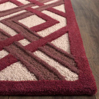 Safavieh Martha Stewart Woven Lattice Ivory/Red Area Rug Detail