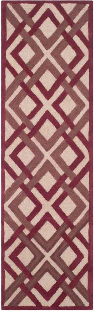 Safavieh Martha Stewart Woven Lattice Ivory/Red Area Rug Runner