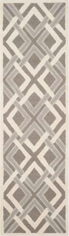 Safavieh Martha Stewart Woven Lattice Taupe/Ivory Area Rug Runner