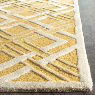 Safavieh Martha Stewart Woven Lattice Gold/Ivory Area Rug Detail