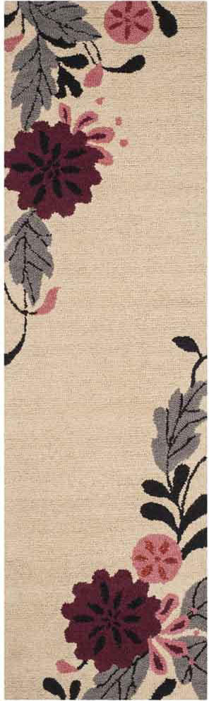 Safavieh Martha Stewart Picture Block Floral Ivory Area Rug Runner