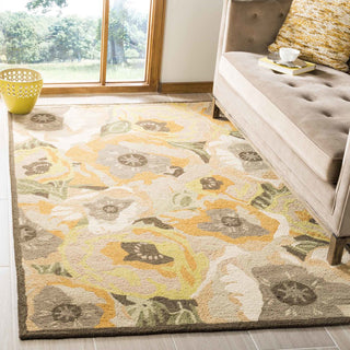 Safavieh Martha Stewart Poppy Gold Area Rug Room Scene Feature