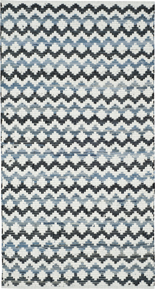 Safavieh Montauk MTK120 Ivory Blue/Black Area Rug main image