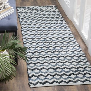 Safavieh Montauk MTK120 Ivory Blue/Black Area Rug Room Scene