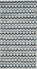 Safavieh Montauk MTK120 Ivory Blue/Black Area Rug 3' X 5'