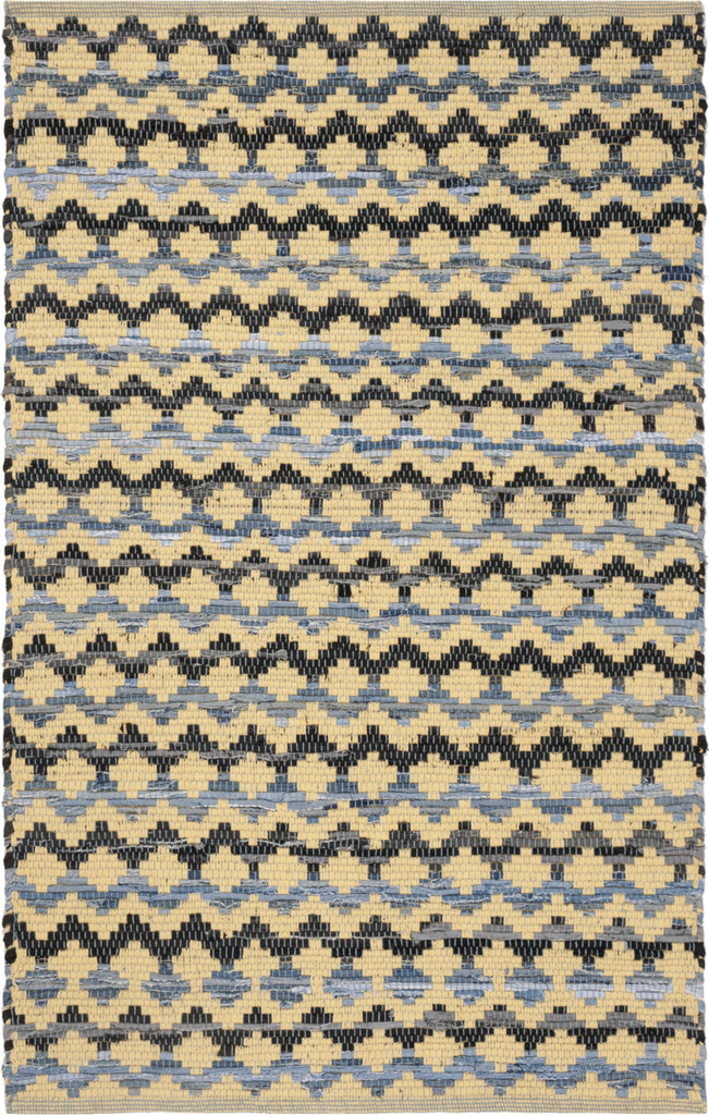 Safavieh Montauk MTK120 Gold/Blue/Black Area Rug main image
