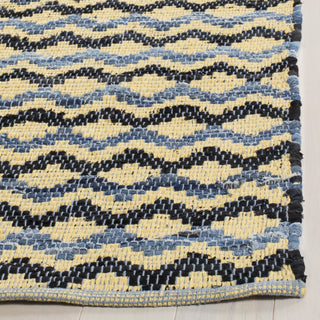 Safavieh Montauk MTK120 Gold/Blue/Black Area Rug Detail