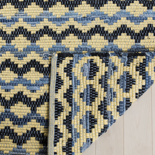 Safavieh Montauk MTK120 Gold/Blue/Black Area Rug Backing