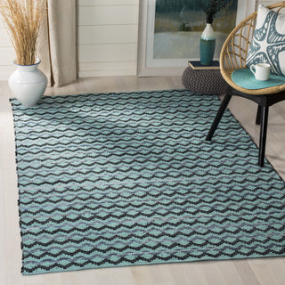 Safavieh Montauk MTK120 Turquoise/Blue/Black Area Rug Room Scene