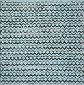 Safavieh Montauk MTK120 Turquoise/Blue/Black Area Rug 6' Square